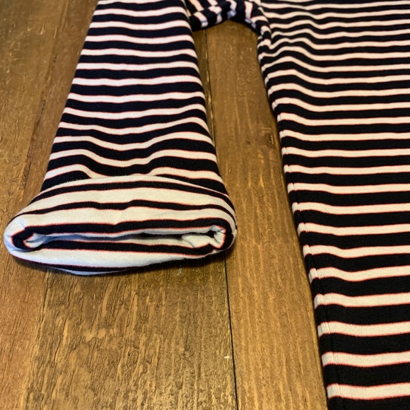 J.Crew Red White and Navy Stripe Top Size Small - Picture 3 of 5